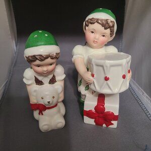 Lenox Christmas Holiday Salt & Pepper set -